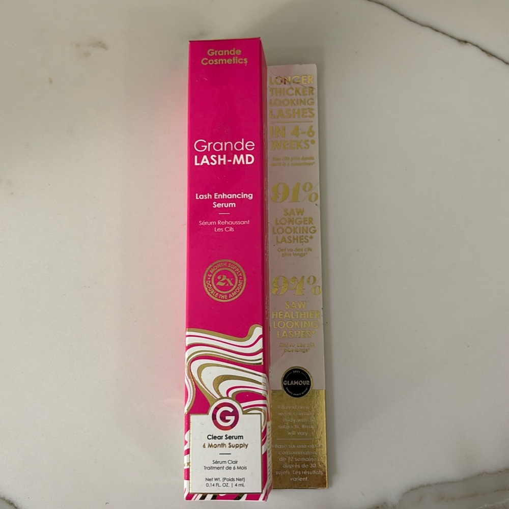 NEW Grande Cosmetics Grande Lash MD Lash enhancing serum jumbo size 6-Mo. supply